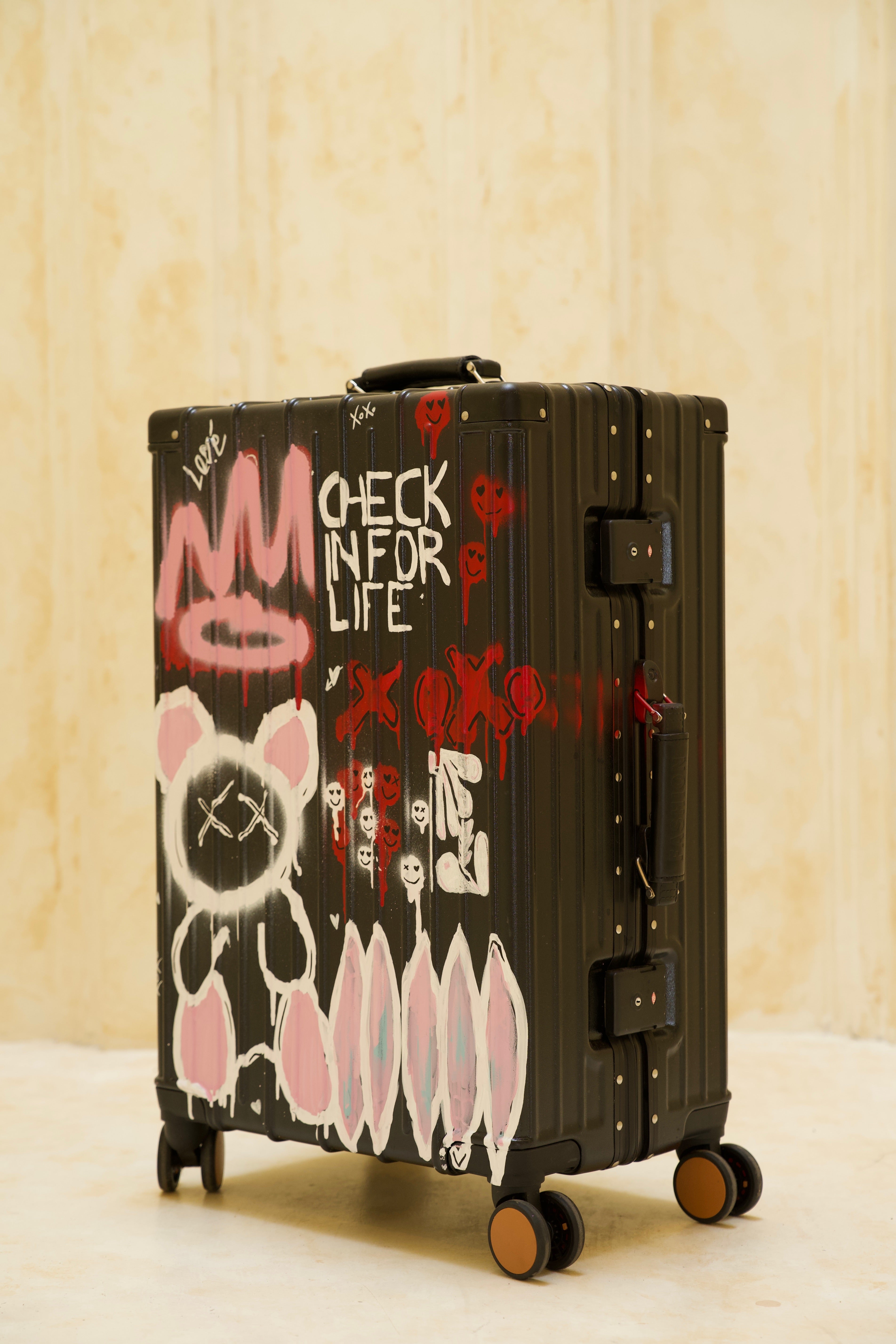 Custom Suitcase Medium ( Black )