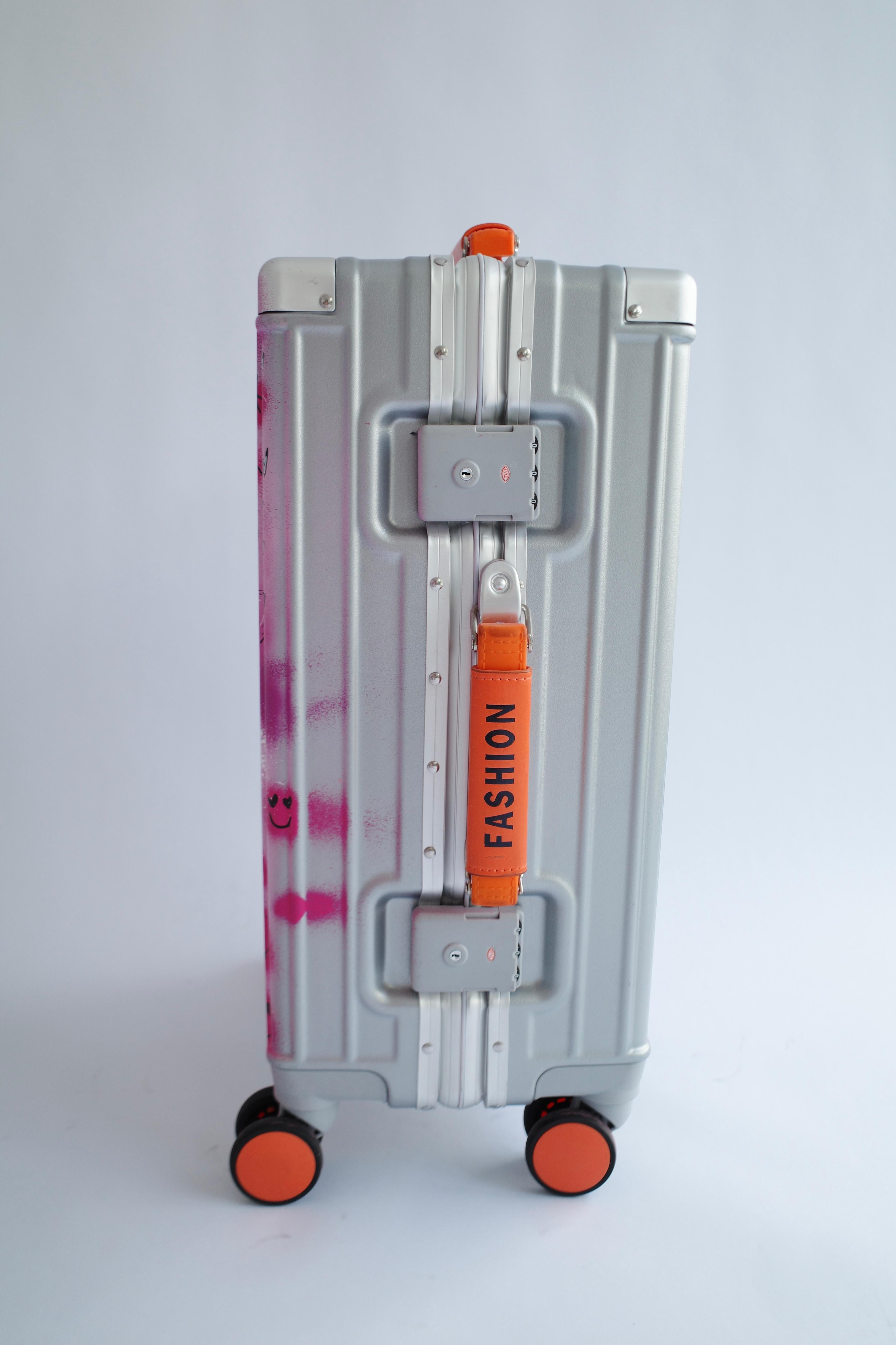 Custom Suitcase Small ( Silver )