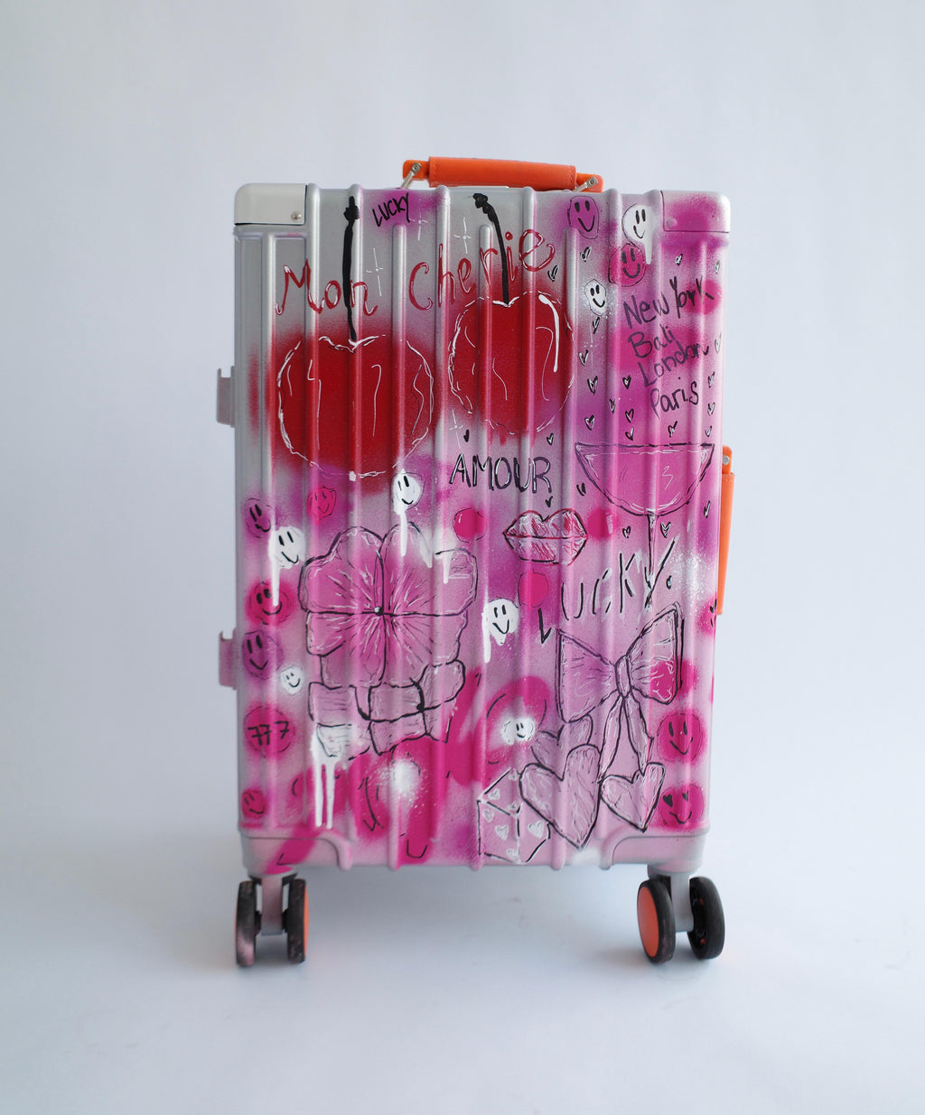 Custom Suitcase Small ( Silver )